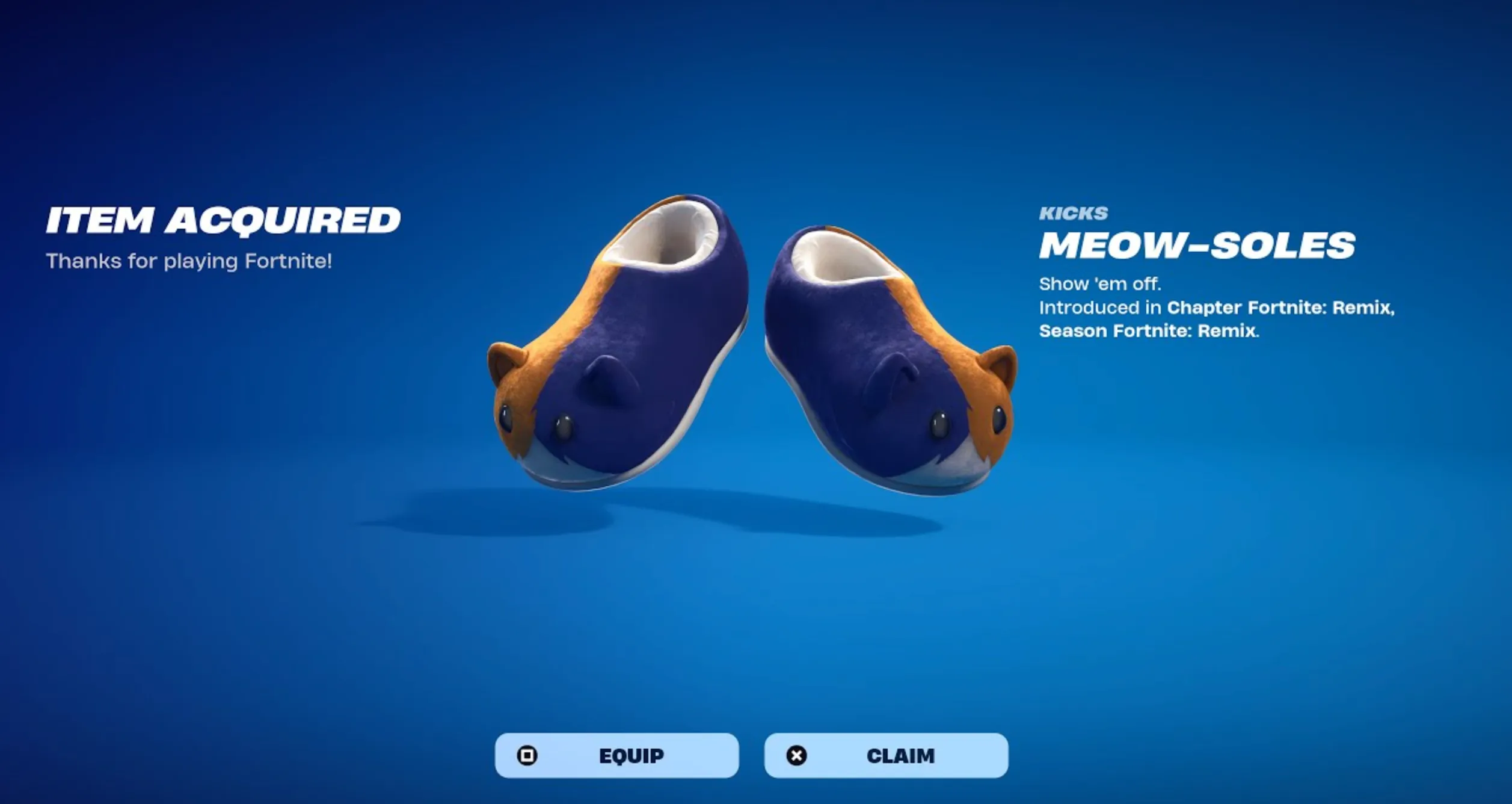 Meow Soles fortnite
